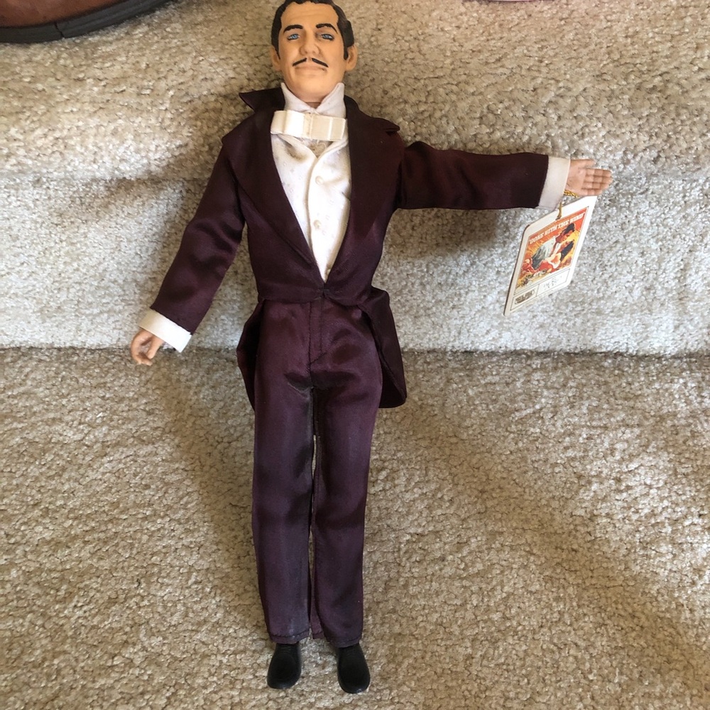 Vintage Male Doll in Deep Plum Tuxedo